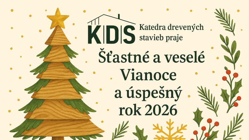 Vianočný a novoročný pozdrav Katedry drevených stavieb