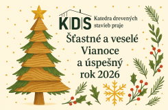 Vianočný a novoročný pozdrav Katedry drevených stavieb